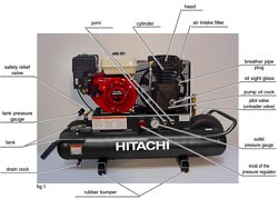 Hitachi EC2510E Air Compressor Manual